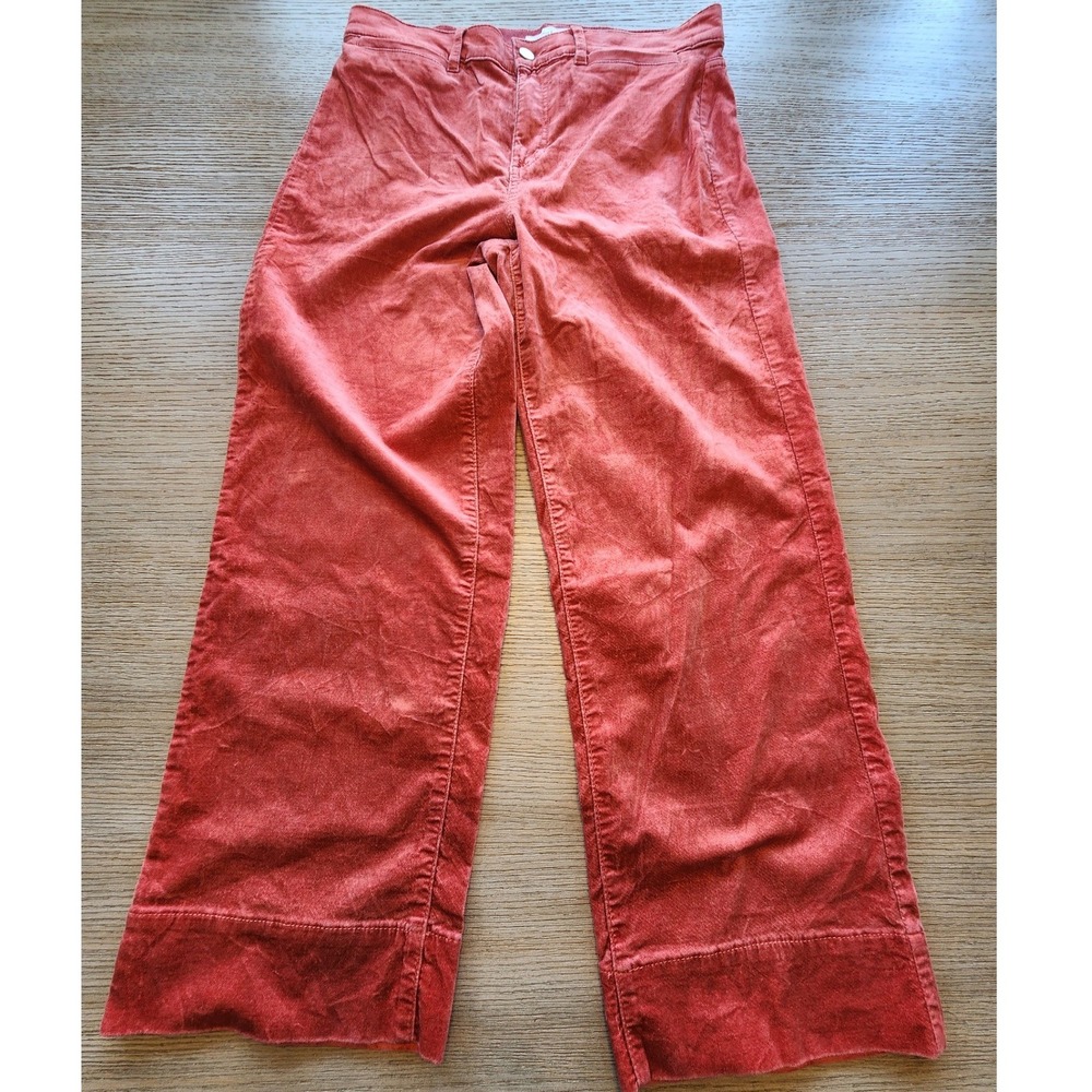NWOT LOFT Wide Leg Velvet Pants. High-rise Wide-Hem boho IndieSleek Whimsigoth